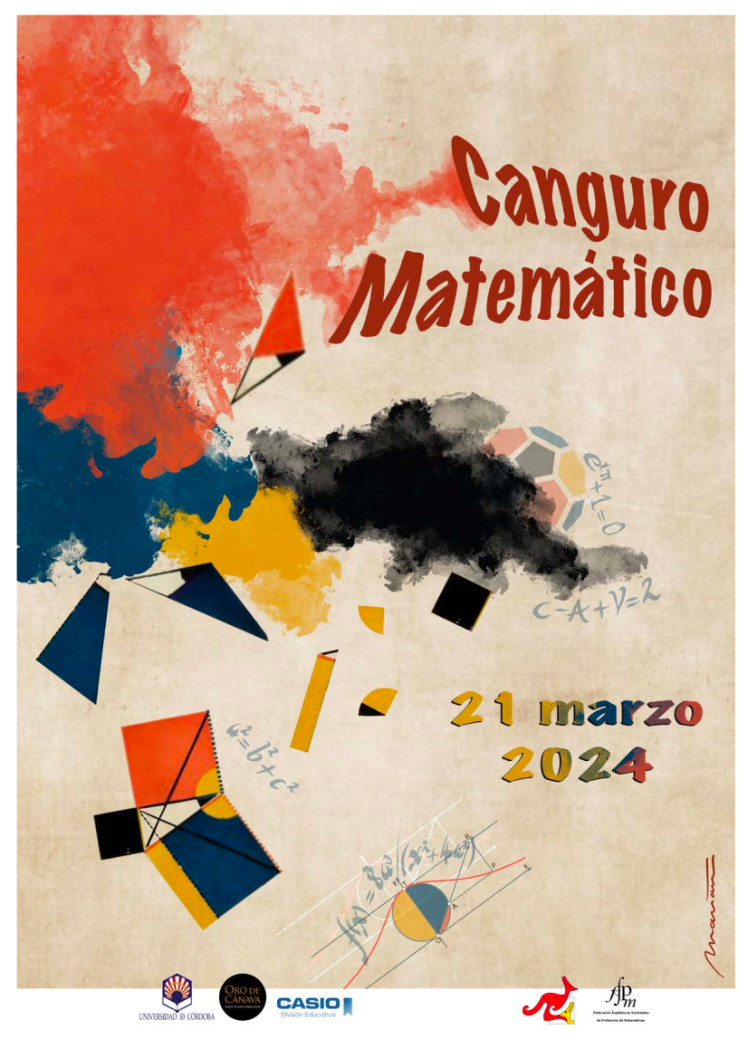 Cartel Canguro matemático 23-24